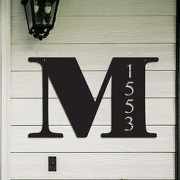 Cool Diy House Number Projects Design Ideas That Looks More Elegant 22