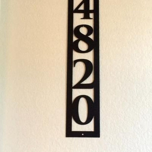 Cool Diy House Number Projects Design Ideas That Looks More Elegant 24