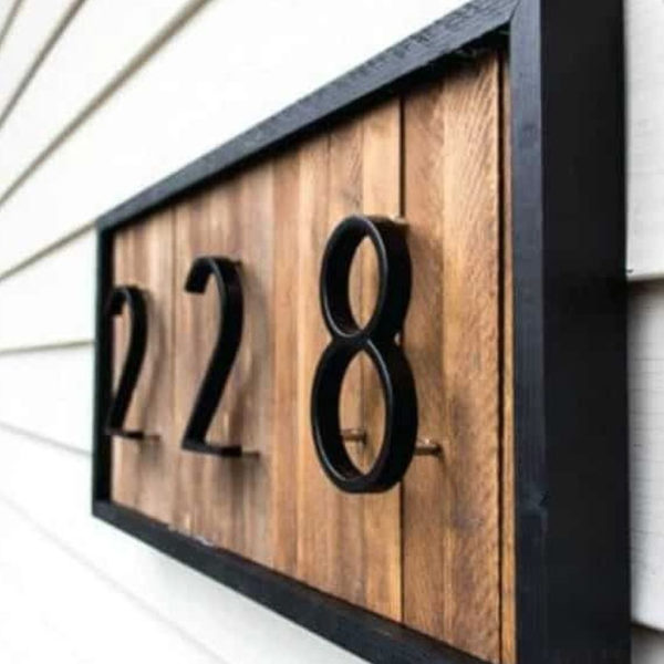 Cool Diy House Number Projects Design Ideas That Looks More Elegant 34