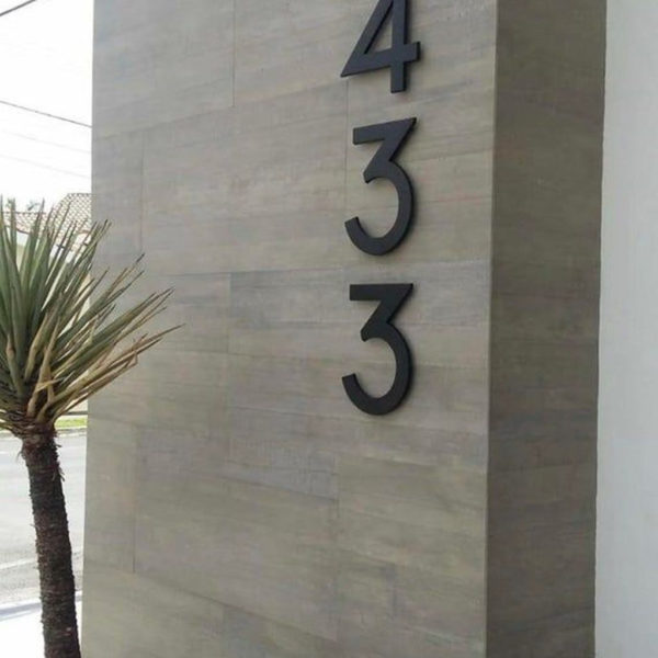 Cool Diy House Number Projects Design Ideas That Looks More Elegant 37
