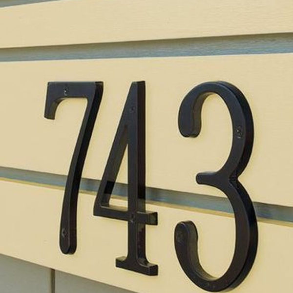 Cool Diy House Number Projects Design Ideas That Looks More Elegant 40