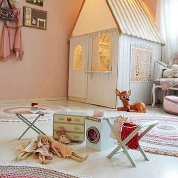 Cute Indoor Playhouses Design Ideas That Suitable For Kids 26