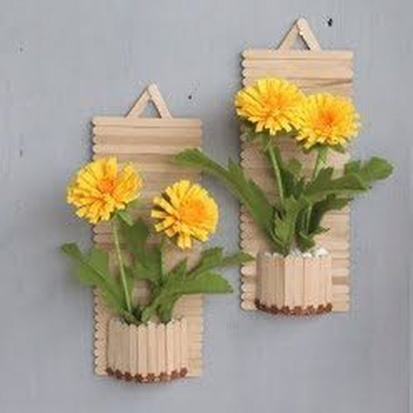 Gorgeous Diy Popsicle Stick Design Ideas For Home To Try Asap 33
