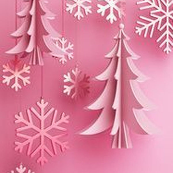 Sophisticated Pink Winter Tree Design Ideas That Looks So Cute 27