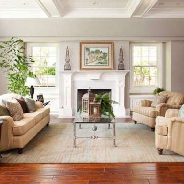 Attractive Living Room Design Ideas With Wood Floor To Try Asap 26