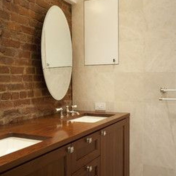 Fabulous Bathroom With Wall Brick Decoration Ideas To Try Asap 18