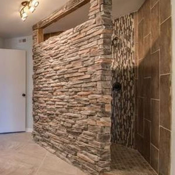 Fabulous Bathroom With Wall Brick Decoration Ideas To Try Asap 26