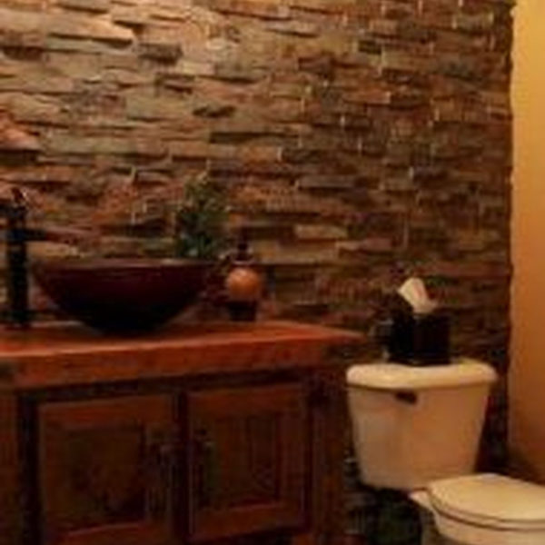 Fabulous Bathroom With Wall Brick Decoration Ideas To Try Asap 43