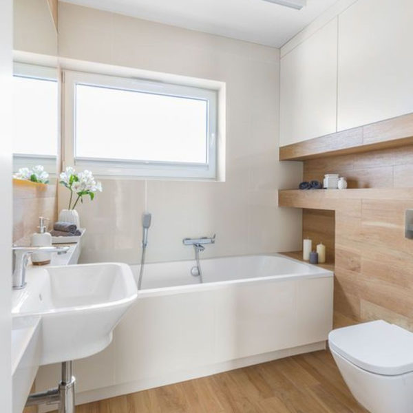 Fancy Wood Bathroom Floor Design Ideas That Will Enhance The Beautiful 25