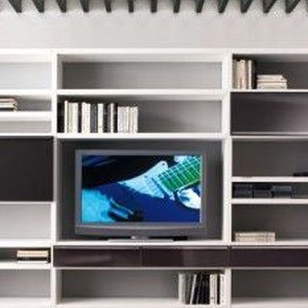 Interesting Living Rooms Design Ideas With Shelving Storage Units 13
