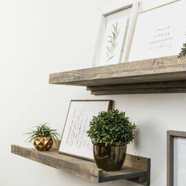 Unique Living Room Floating Shelves Design Ideas For Great Home Organization 19