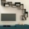 Unique Living Room Floating Shelves Design Ideas For Great Home Organization 22