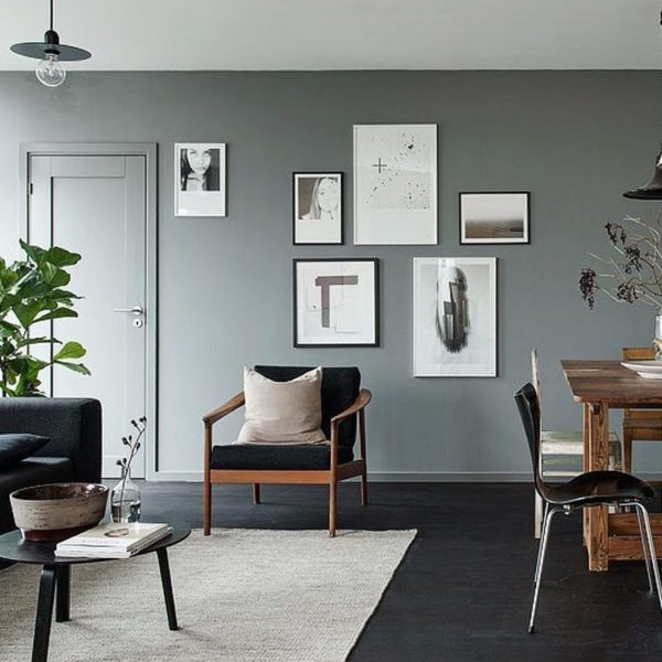 Unusual Black Living Room Design Ideas For More Enchanting 07