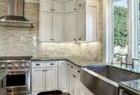 Kitchens With White Cabinets And Dark Floors