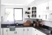 White Kitchen With Matte Black Hardware