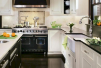 White Cabinets With Black Countertops Pics