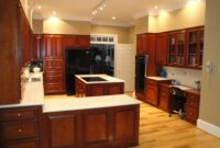 Kitchens With Cherry Cabinets And Wood Floors